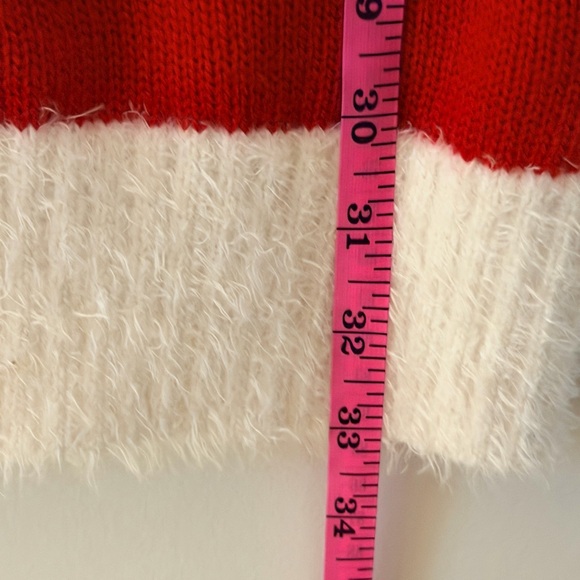 Isela Chic Red Holiday Dress with White Trim Size L NWT - Picture 12 of 15